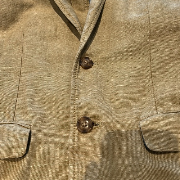 GAP Linen Blend Tan 2 Button Classic 
Lightweight Blazer Women Size XS - Picture 9 of 15
